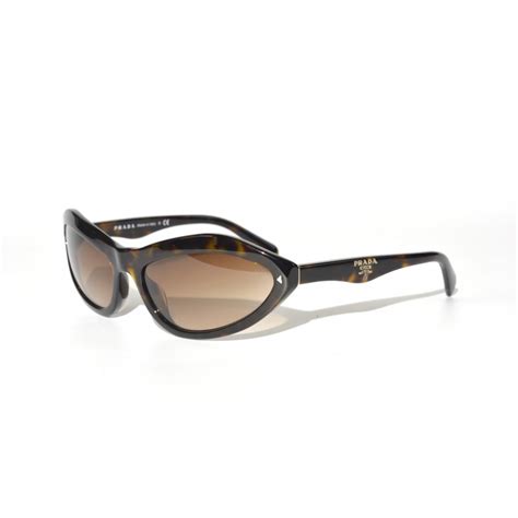 prada swing havana spr 05n brown cat eye sunglasses 2au-6s1|Prada Women's SPR01V SPR/01/V 2AU.